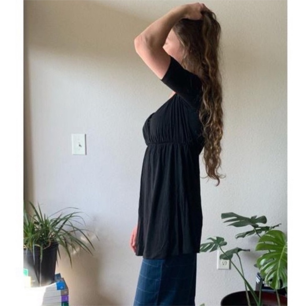 Ingrid & Isabel Black Maternity Top Nursing Feature Elbow Sleeve Black Medium - Picture 8 of 14
